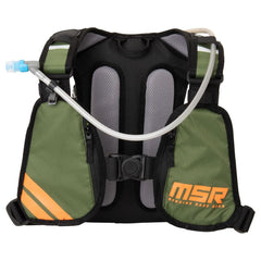 MSR Enduro chest pockets ideal for rapid phone or map access.