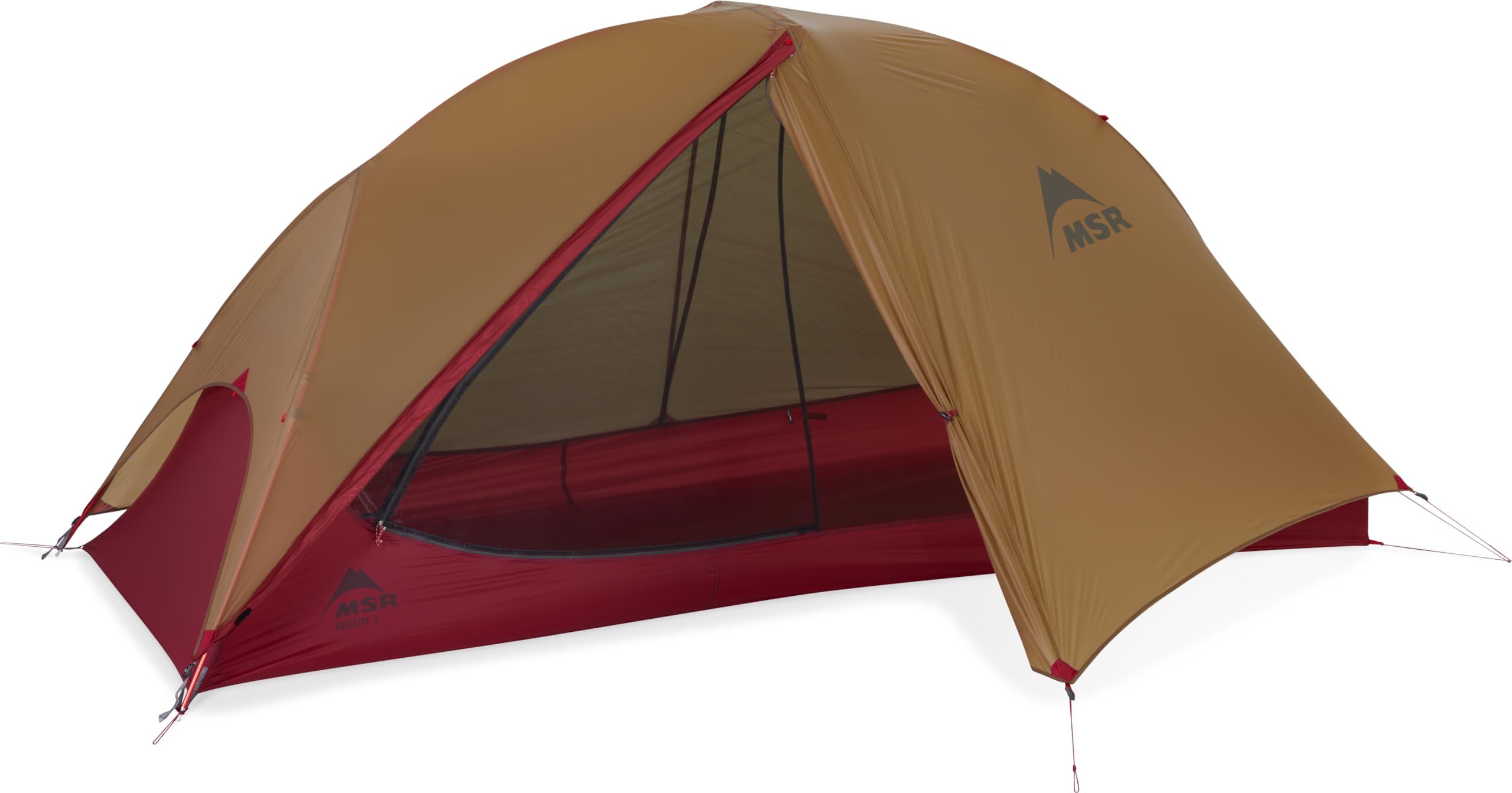 MSR FreeLite interior with rectangular floor and headroom for comfortable solo shelter