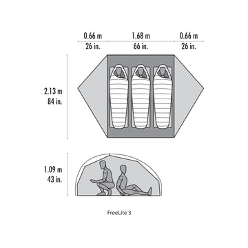 MSR Freelite StayDry gutters channel rain away from doors