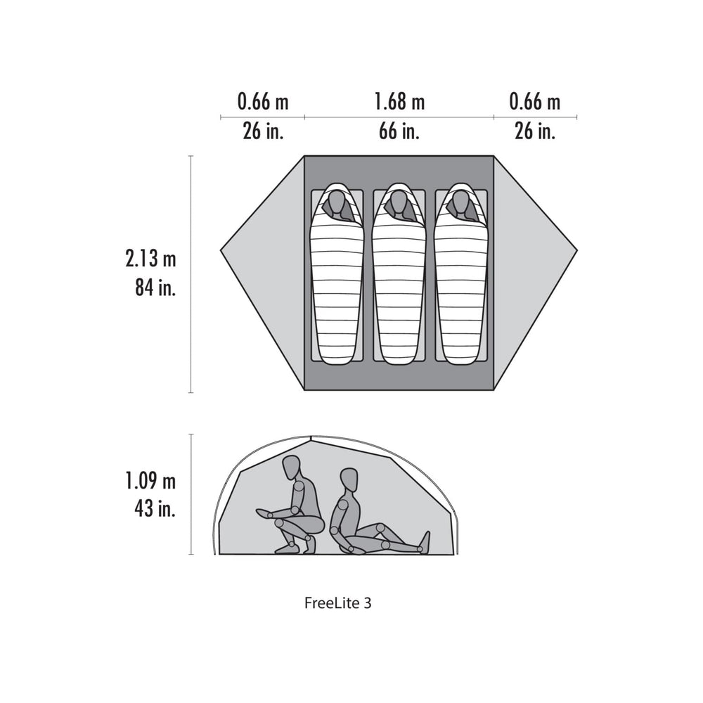 MSR Freelite StayDry gutters channel rain away from doors
