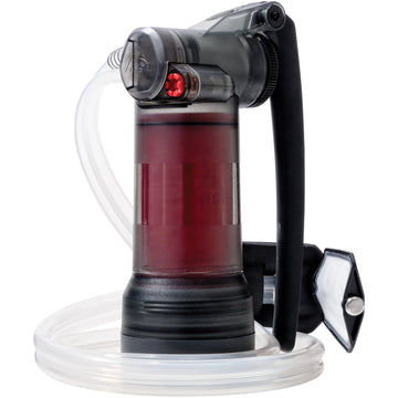MSR Guardian water purifier pump highlights compact backcountry setup for easy filtration