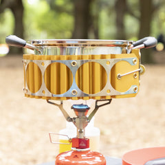 MSR Heat Exchanger weighs 6 oz for light backpacking