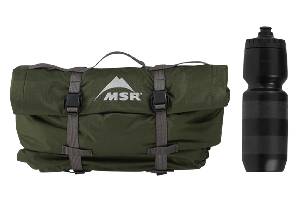 MSR Hubba Hubba Bikepack internal pockets with cable pass-through for charging.