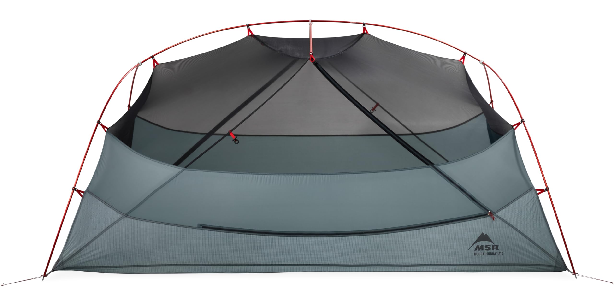 MSR Hubba Hubba LT breathable mesh body promotes airflow and reduces nighttime condensation.