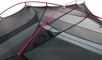 MSR Hubba Hubba LT rainfly vestibule provides dry gear storage