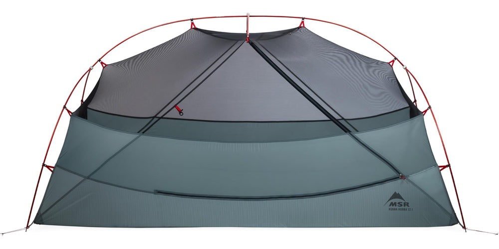 MSR Hubba Hubba LT rectangular floor supports thick pads for comfort