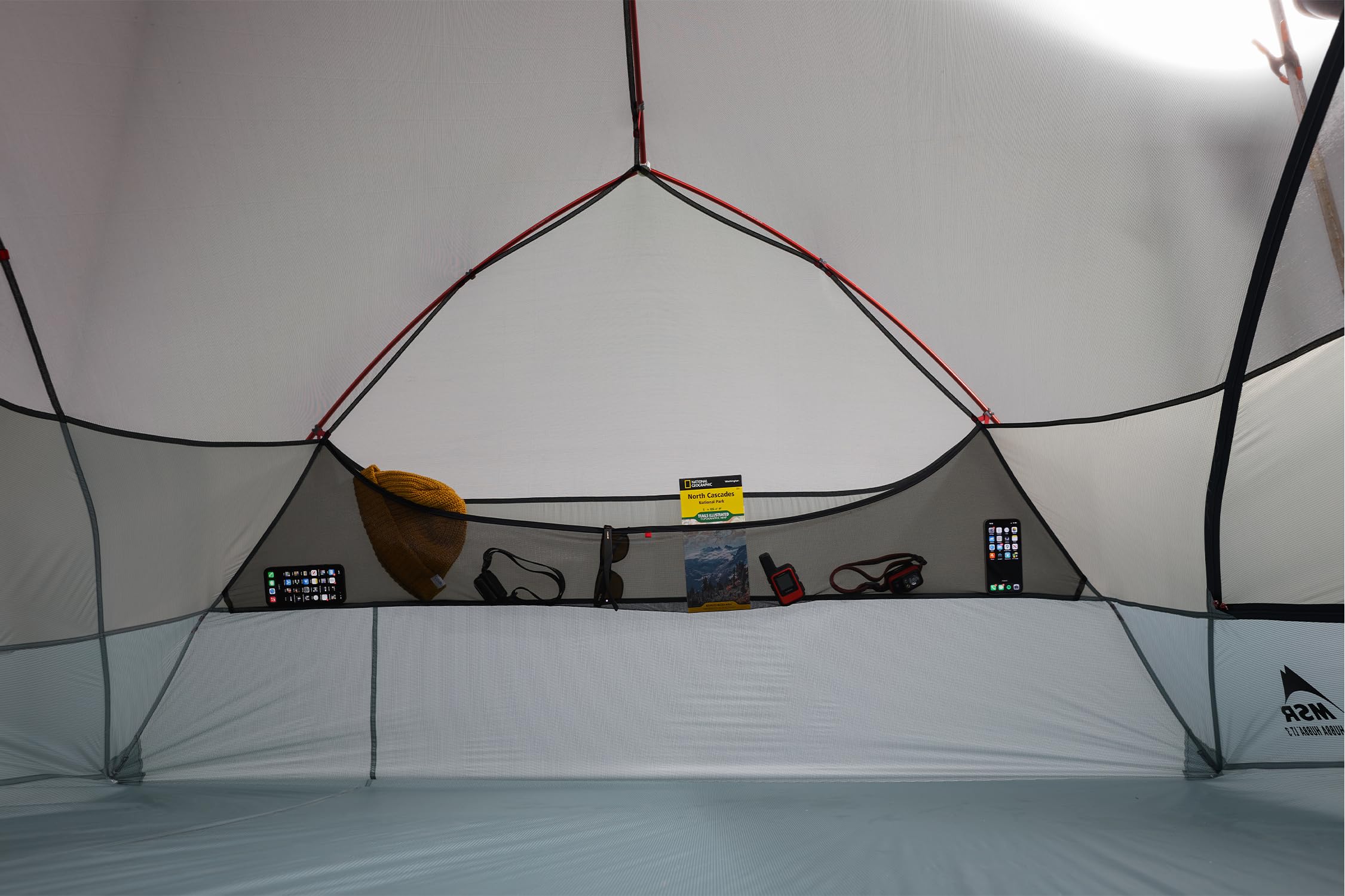 MSR Hubba Hubba LT StayDry doors simplify entry in low light