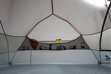 MSR Hubba Hubba LT StayDry doors simplify entry in low light