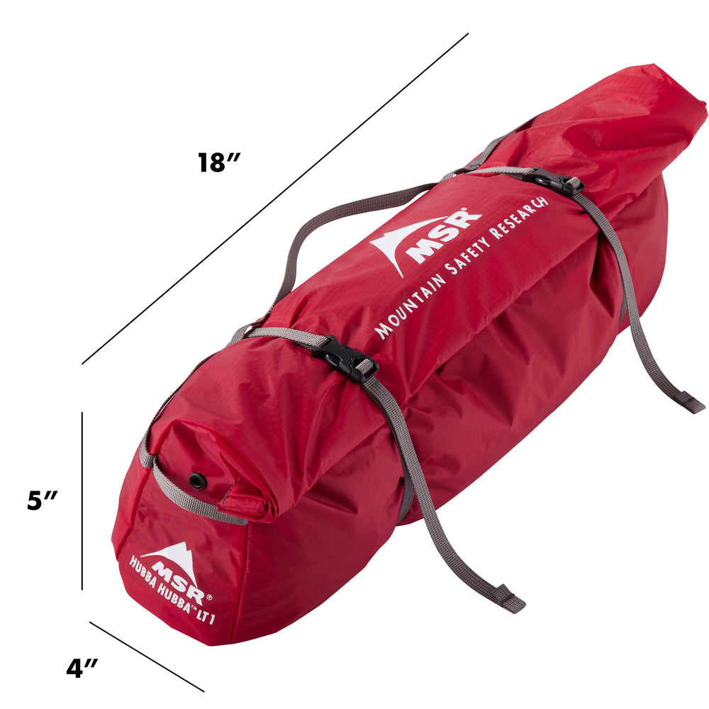 MSR Hubba Hubba LT large vestibule storage for gear organization