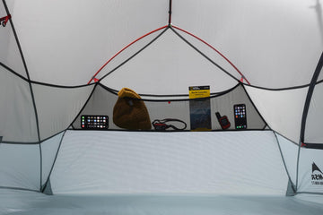 MSR Hubba Hubba LT large vestibules provide out-of-sleep storage for gear.