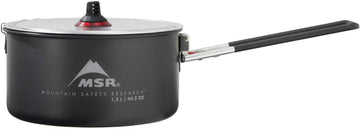 MSR 1.3-liter pot offers even heat distribution