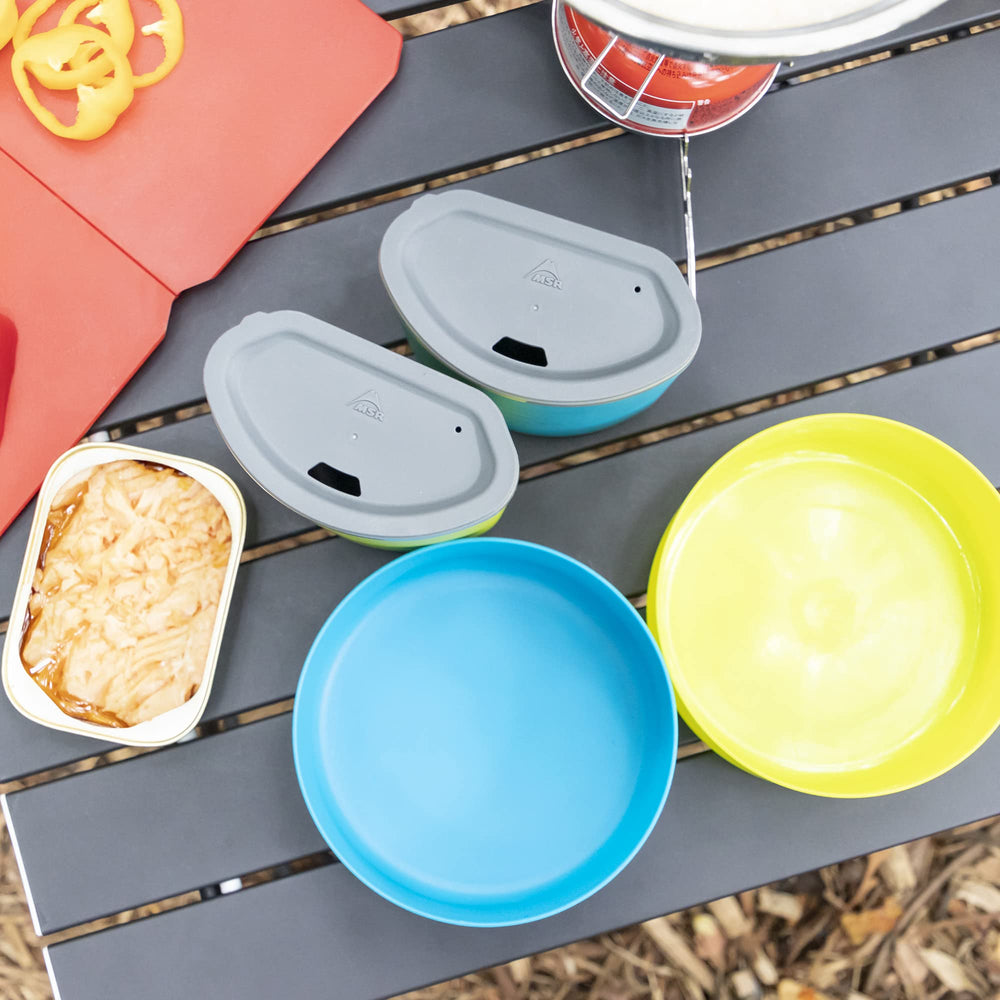 MSR breathable mesh storage bag keeps campware organized and dry.