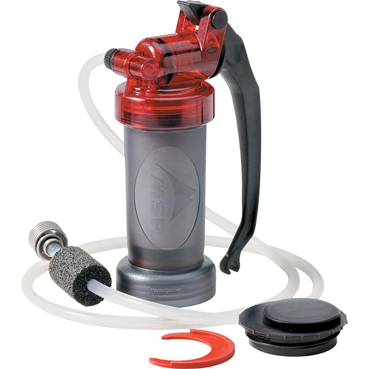 MSR MiniWorks EX front view highlights compact design for reliable field filtration.