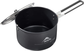 MSR nesting design saves space when packing pots, mugs, and gear.