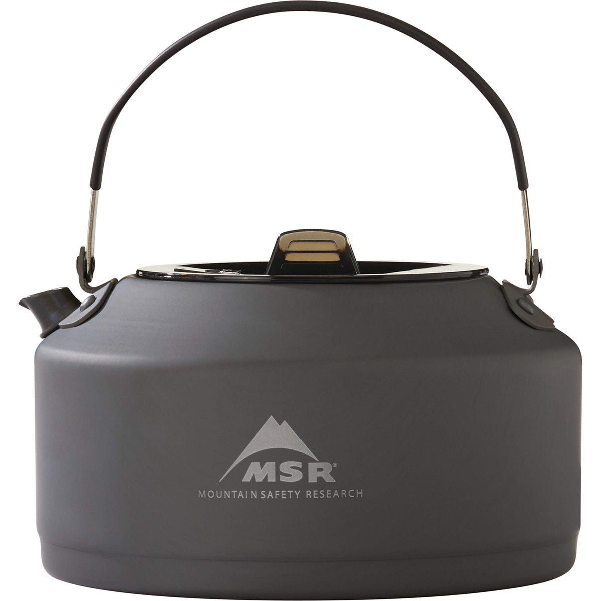 MSR Pika teapot 1L capacity demonstrates precise pour for coffee or tea.