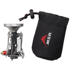 MSR PocketRocket Deluxe folded to ultra-compact size for easy packing.