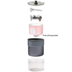 MSR PocketRocket Deluxe with Mini Duo Cook Set for fast trail meals.