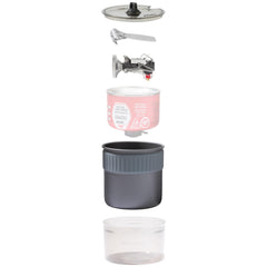 MSR PocketRocket Deluxe mini duo cook set for compact trail meal prep.