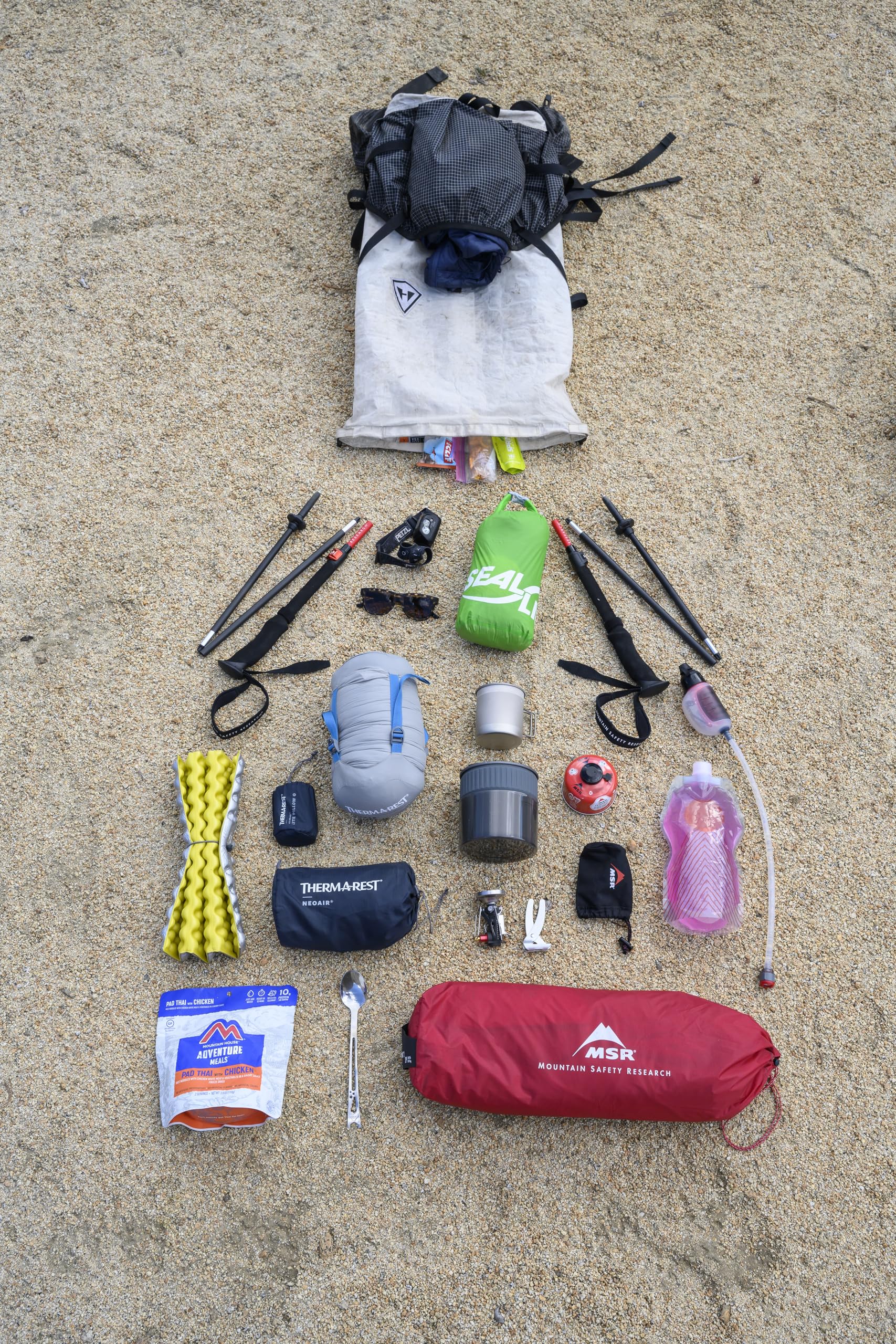 MSR PocketRocket Deluxe nested kit showing space for a fuel canister.