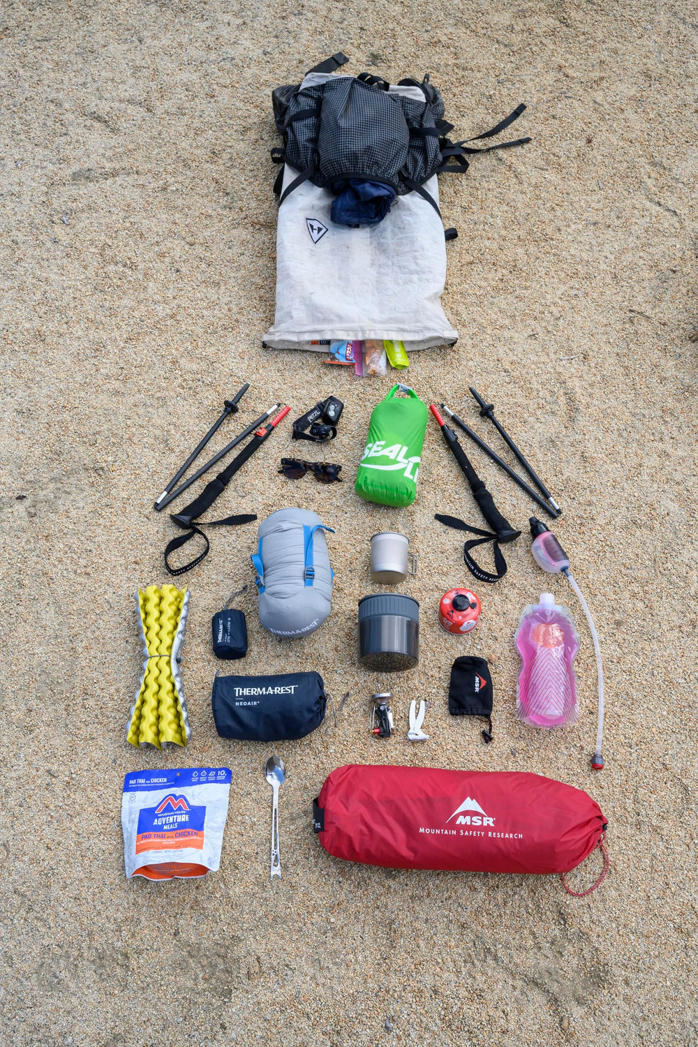 MSR PocketRocket Deluxe nested kit showing space for a fuel canister.