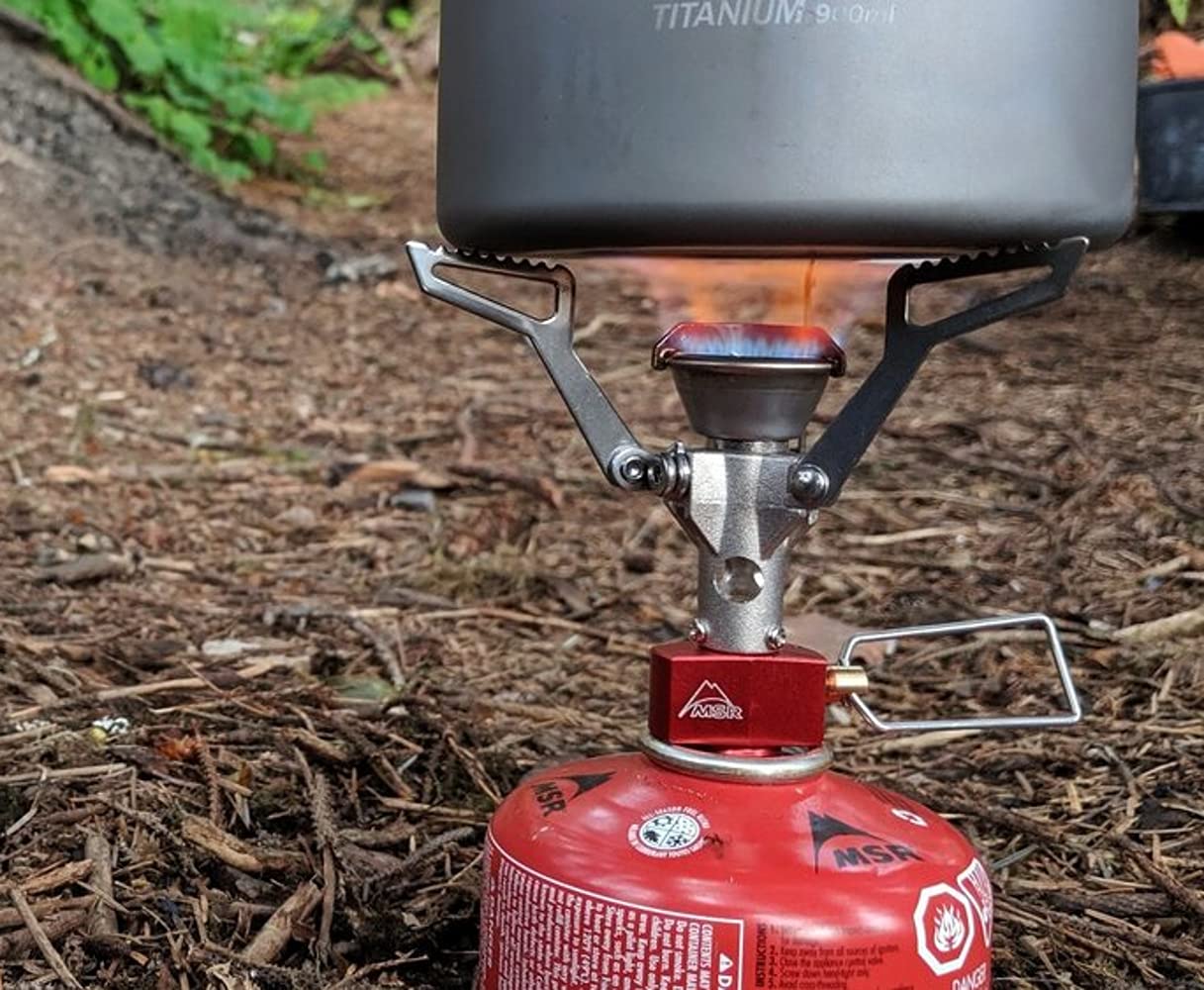 MSR PocketRocket Deluxe Piezo Igniter in hand for quick start