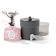 MSR PocketRocket Deluxe stove in compact kit for ultralight camping.