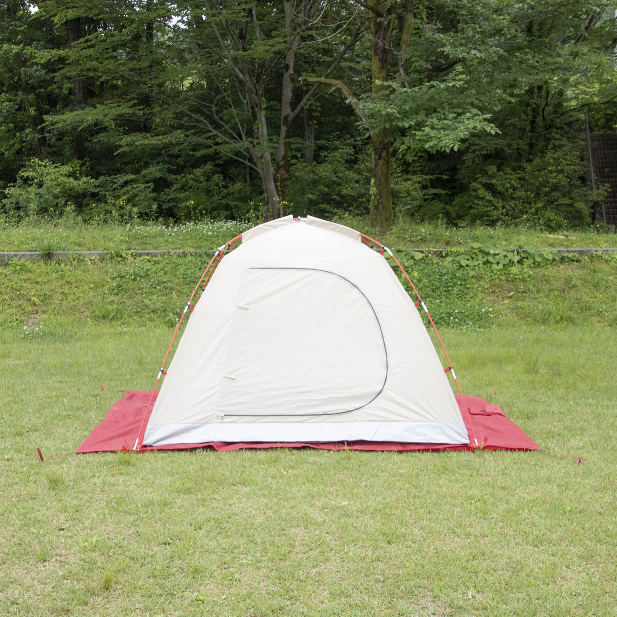 MSR footprint shields tent floor from water and wear during trips.