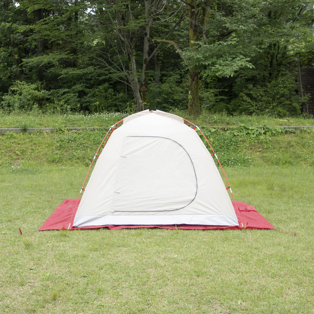 MSR footprint shields tent floor from water and wear during trips.
