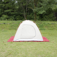 MSR footprint shields tent floor from water and wear during trips.