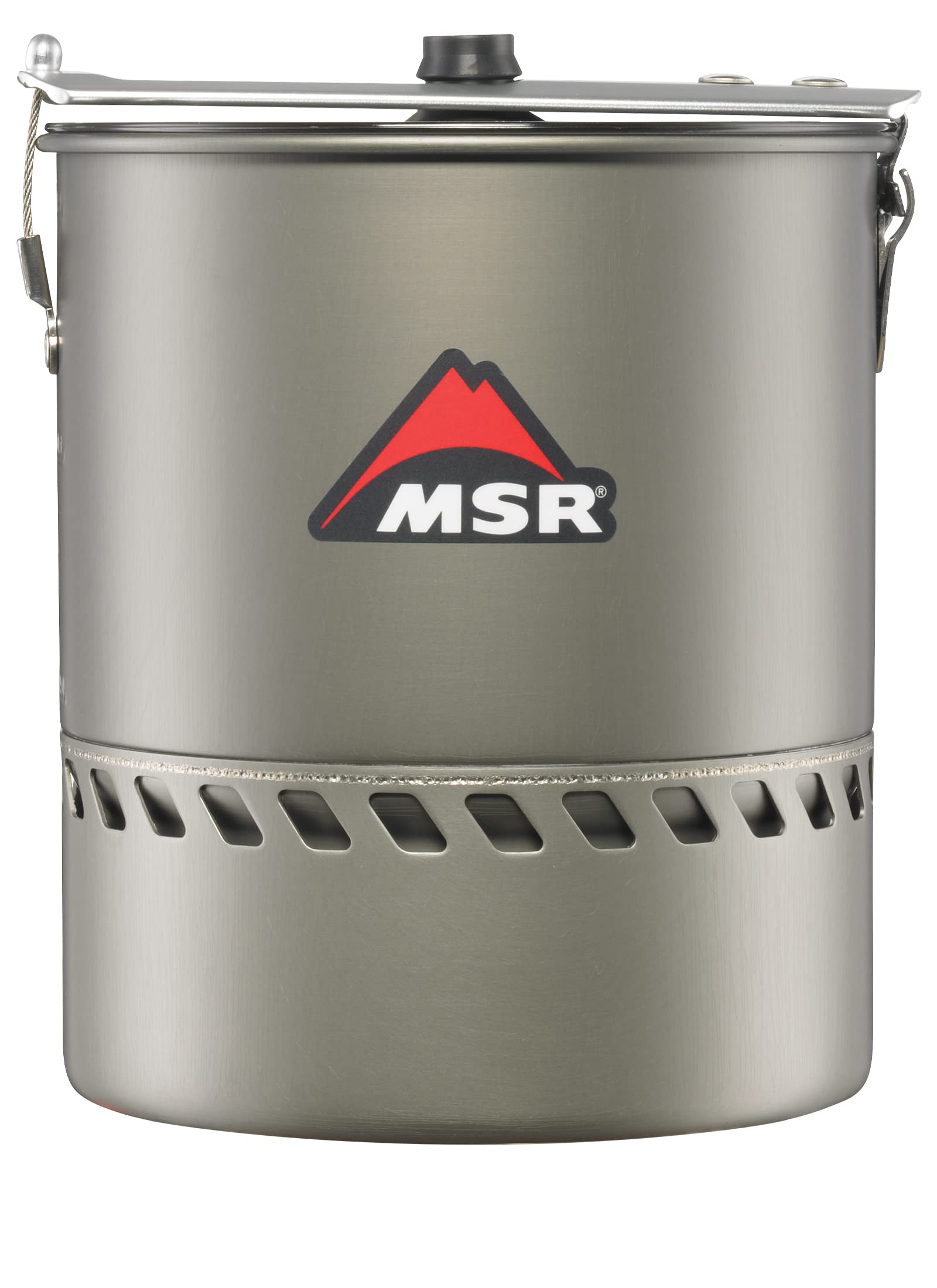 MSR Reactor 1.7L pot with windproof design enables fast boiling outdoors