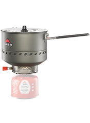 MSR Reactor 2.5L pot with lid ready for compact transport