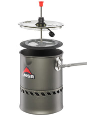 MSR Reactor press rod in durable stainless steel for easy cleaning.