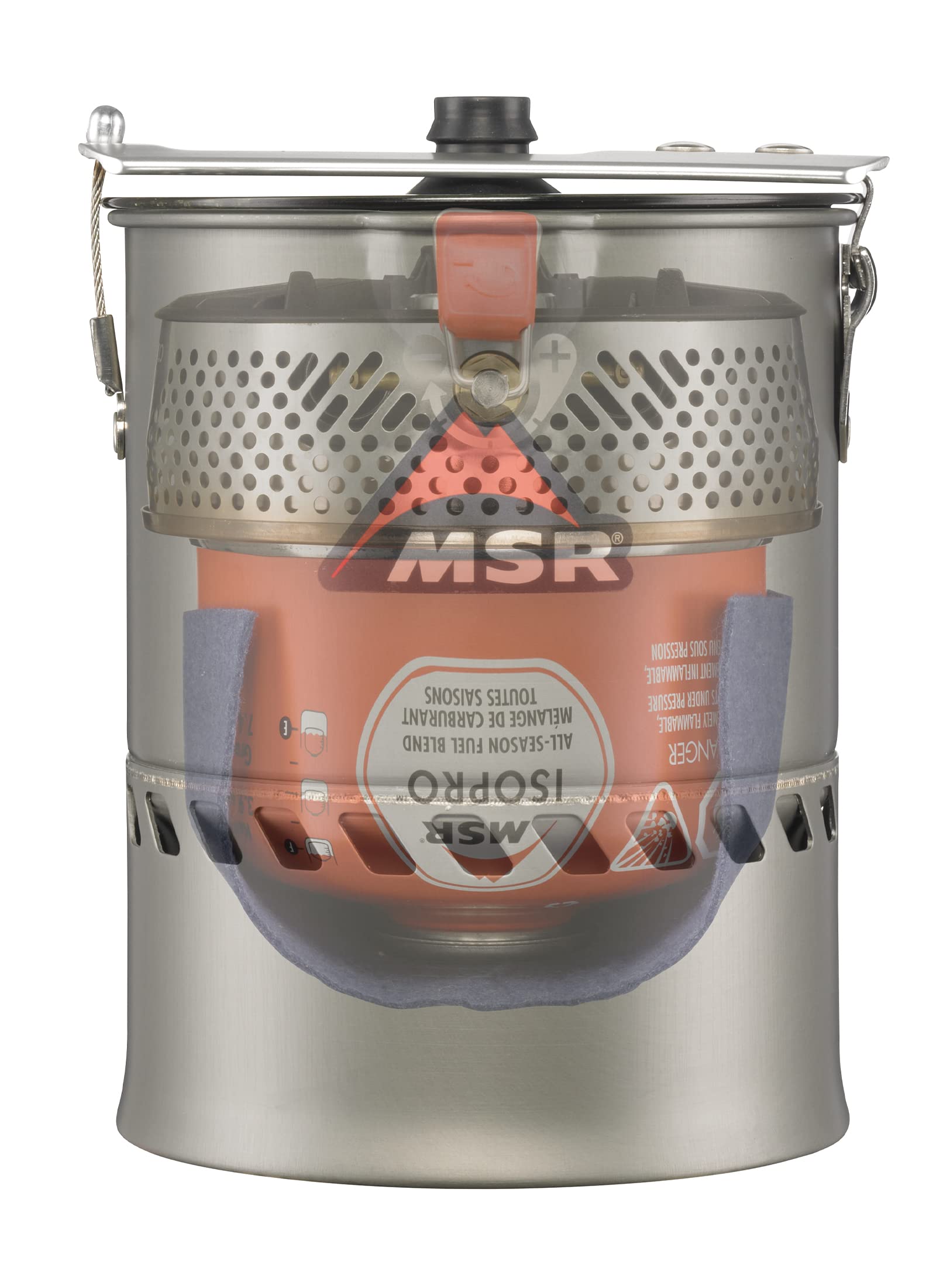MSR Reactor packtowl pot protector guards cookware during transport and use.