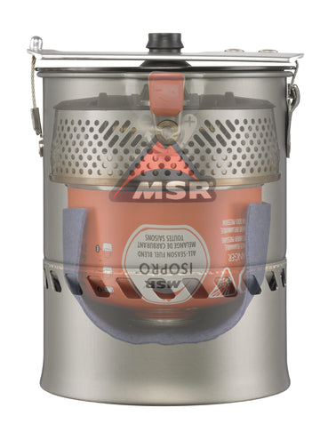 MSR Reactor packtowl pot protector guards cookware during transport and use.