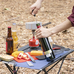 MSR salt and pepper shaker provides portable seasoning on outdoor adventures