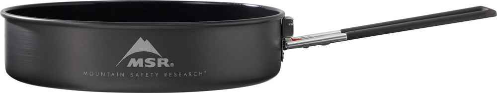 MSR packable skillet fits compact packable kit and weighs only 6.7 ounces