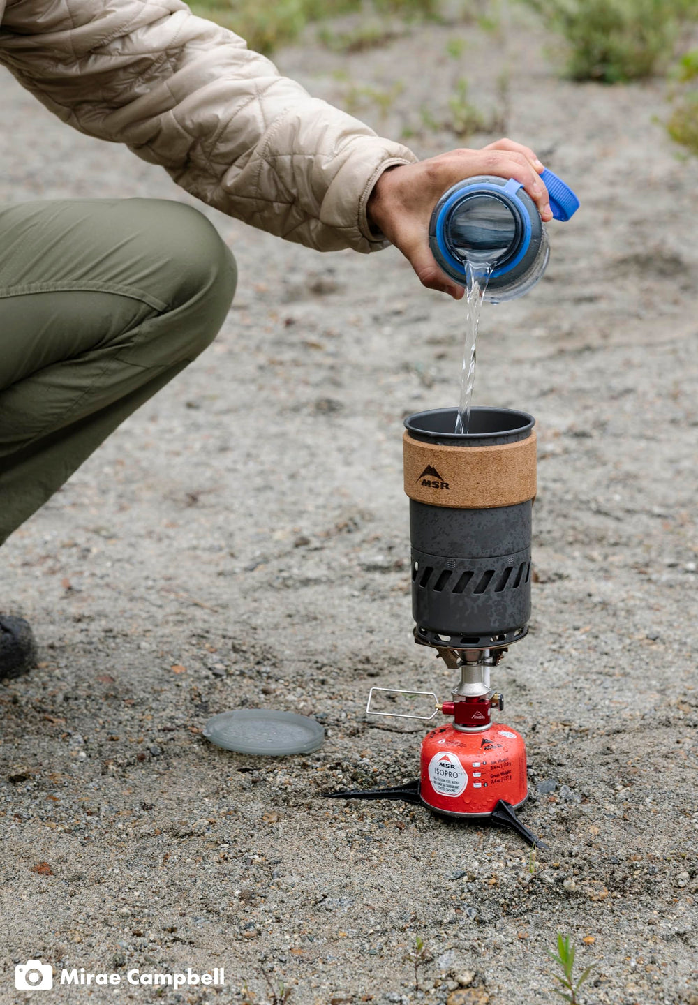 MSR Switch canister stand and fuel compatibility support steady heat in cold or altitude