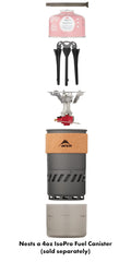 MSR Switch pot with cozy highlights heat retention and burn resistance for quick backcountry cooking