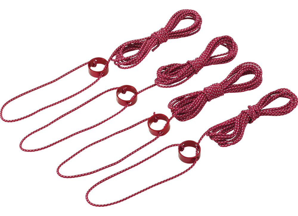 MSR Tent Guyline Kit 8ft shown with 4-pack for stable tent setup