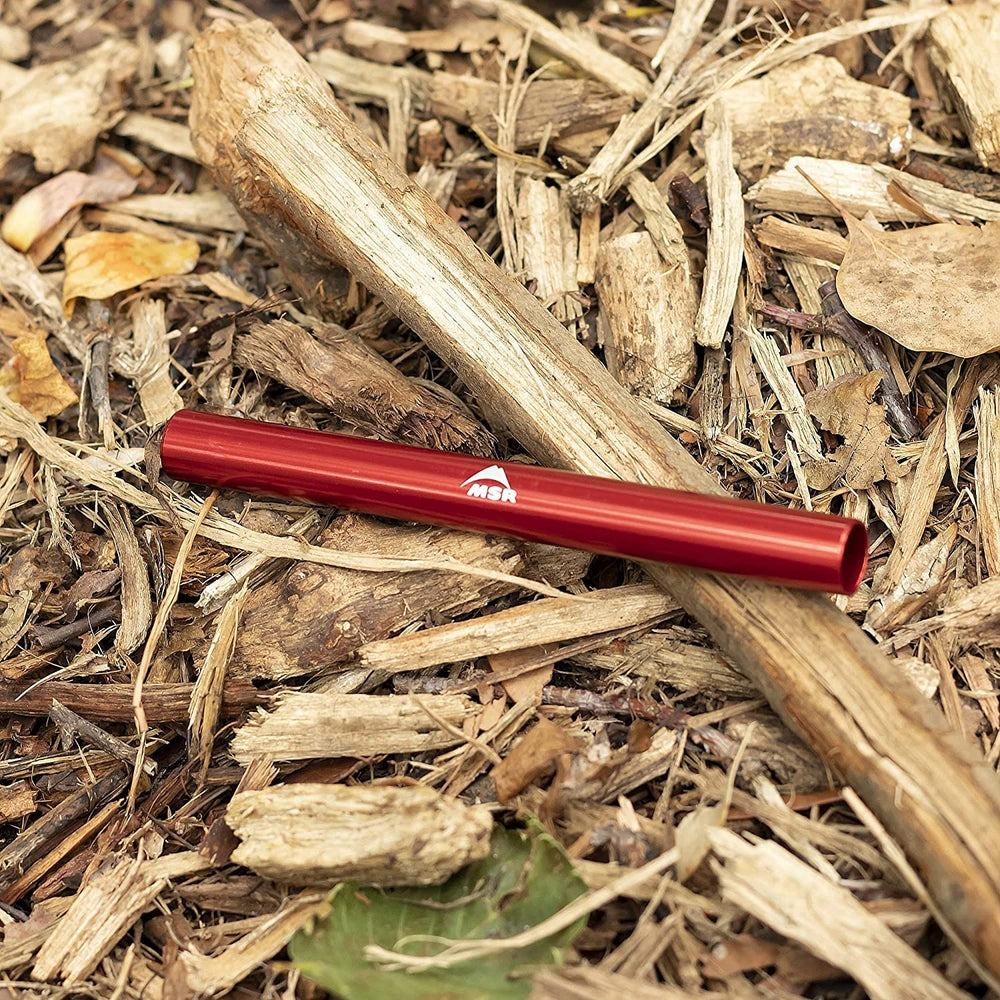 MSR tent pole repair splint 16mm in use on larger tent poles.