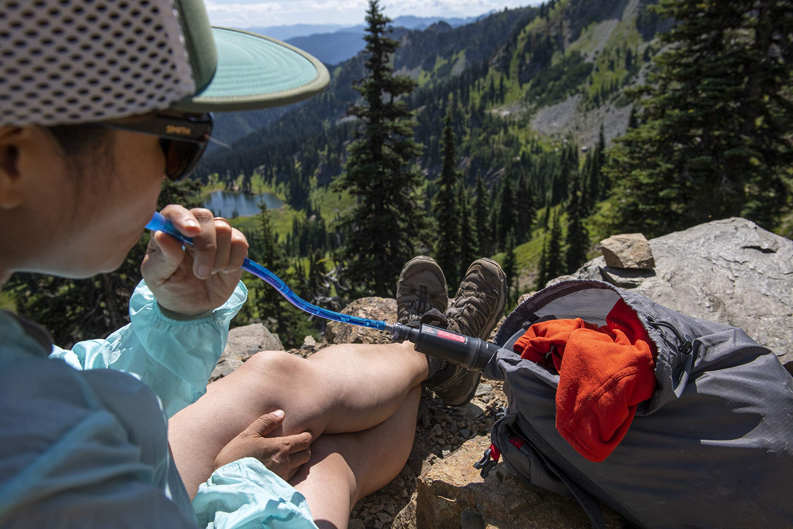 MSR Thru-Link flow rate 1.2 L/min supports steady sipping on trail