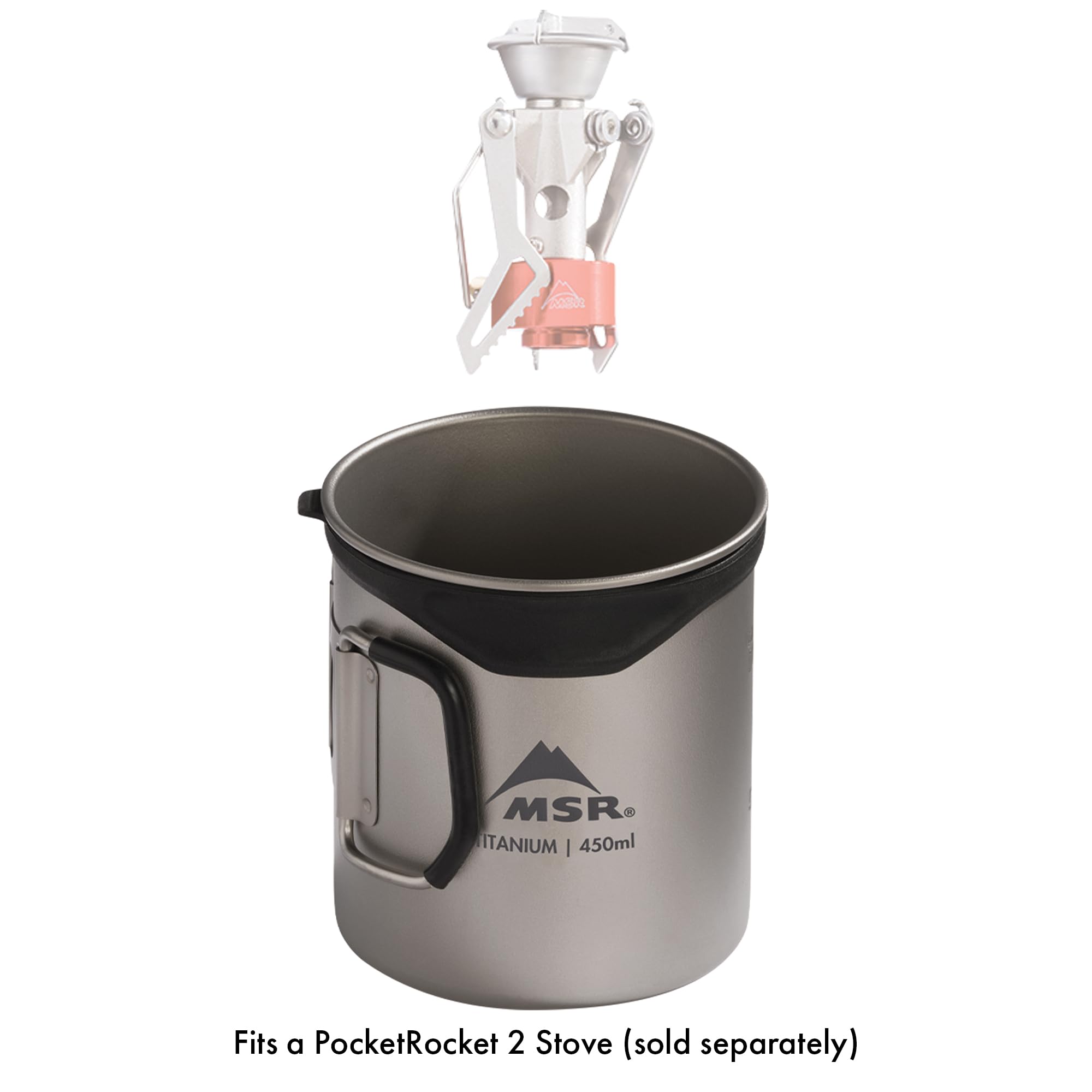 MSR Titan Cup 450 mL capacity ready for small servings