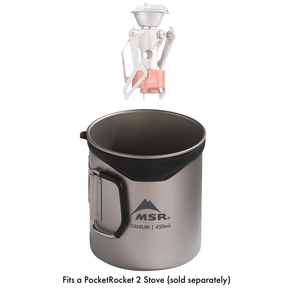 MSR Titan Cup 450 mL capacity ready for small servings