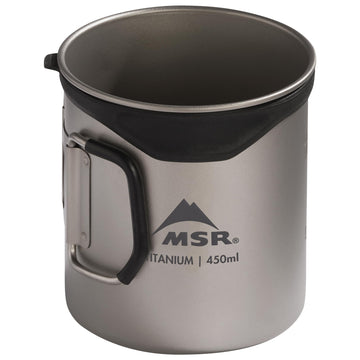 MSR Titan Cup fits PocketRocket inside for a ready ultralight stove system