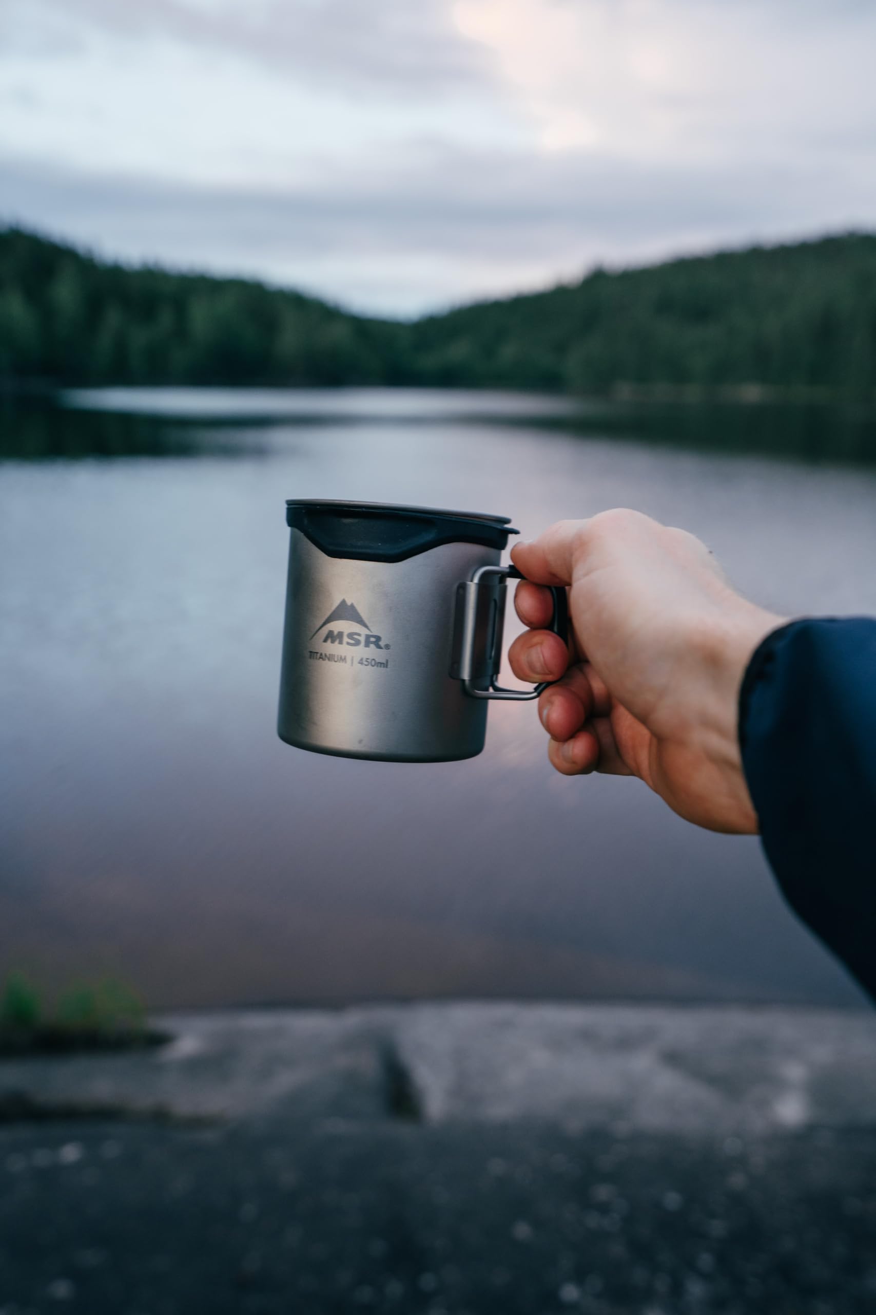 MSR Titan Cup ultralight titanium design weighs just 68 g