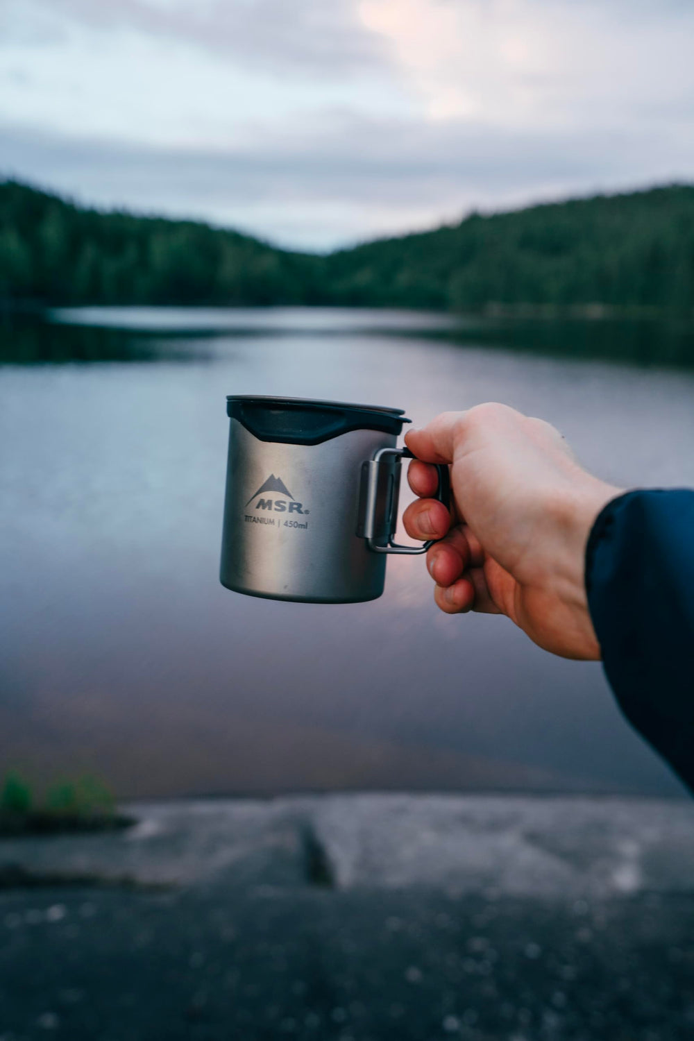 MSR Titan Cup ultralight titanium design weighs just 68 g