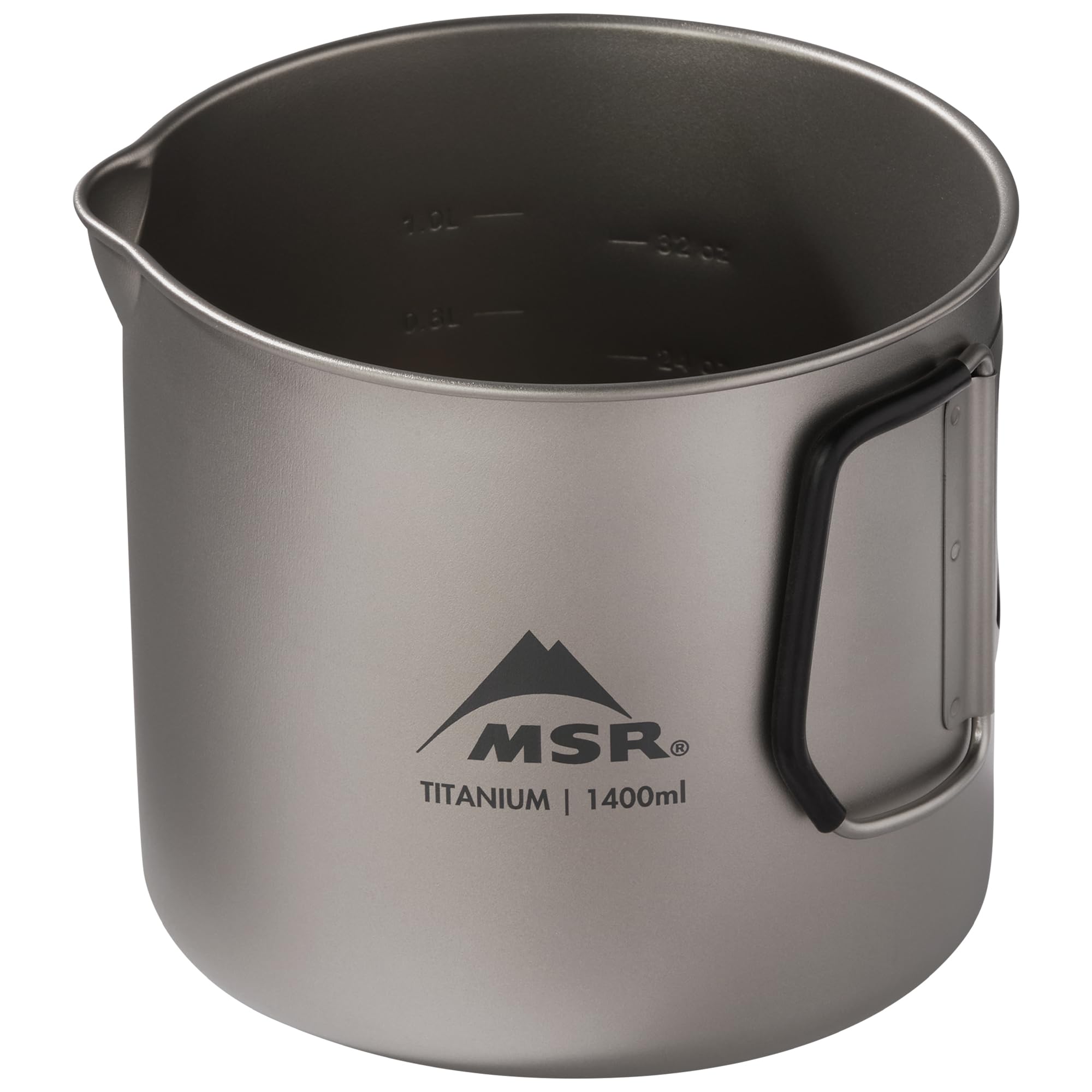 MSR Titan Kettle compact-packable design fits in a small pack for ultralight trips.
