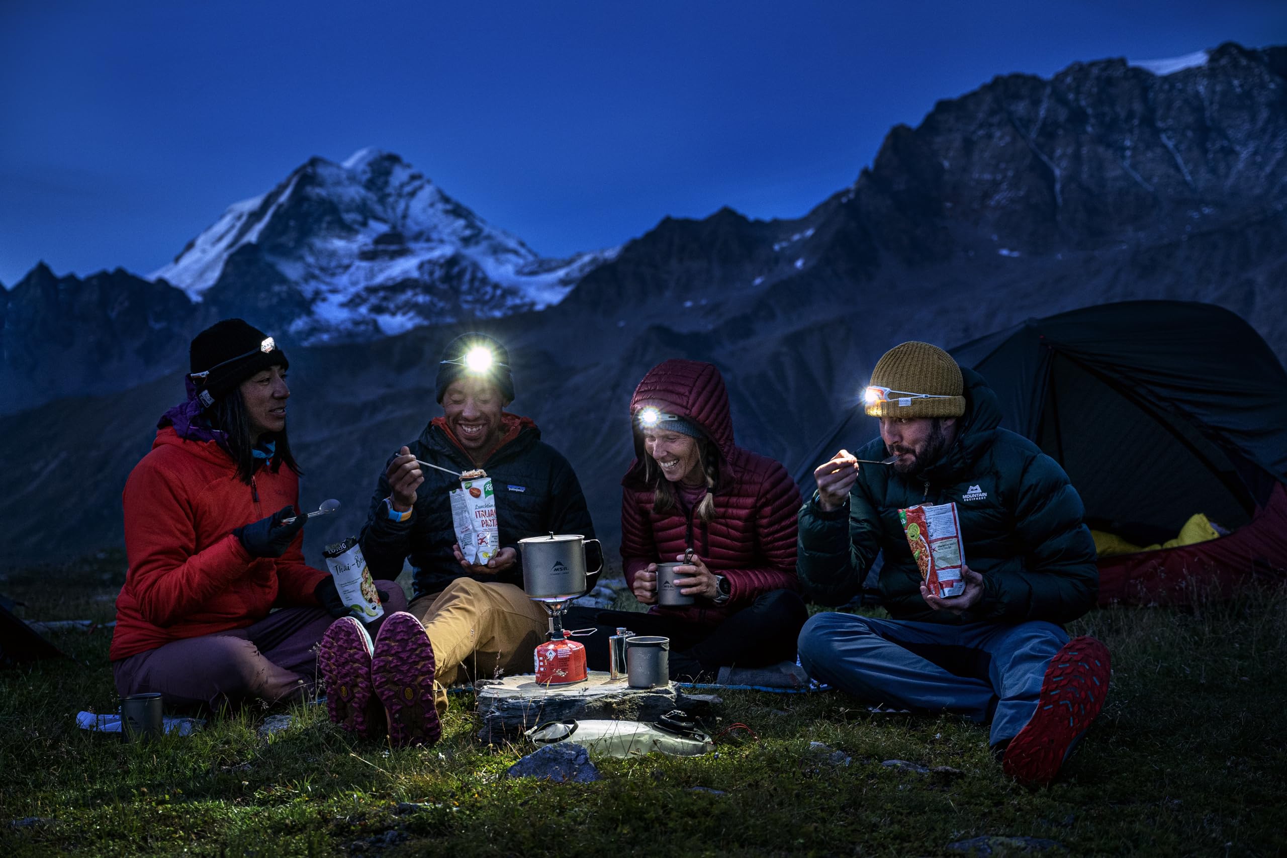 MSR Titan Spork with kettle pairing, ideal for on-trail meals.