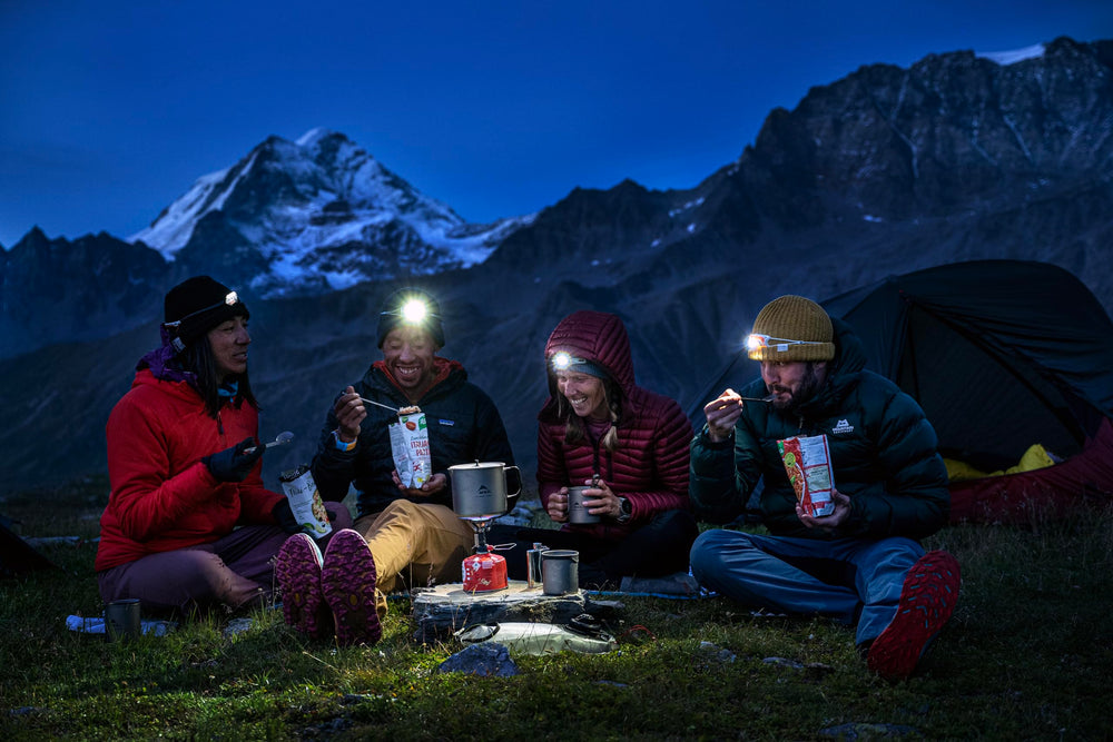 MSR Titan Spork with kettle pairing, ideal for on-trail meals.