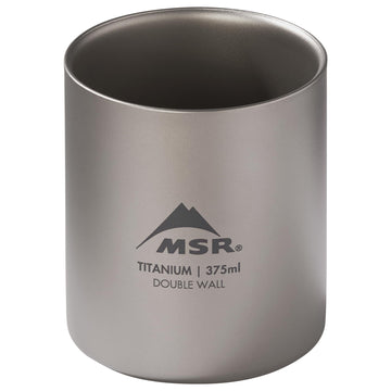 MSR Titan ultralight camp mug with lid side profile shows slim, durable titanium.